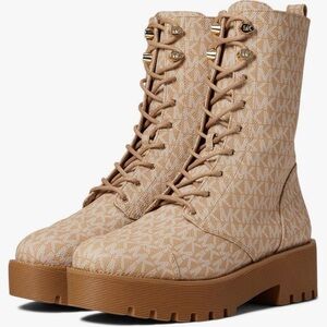 Michael Kors Tan Lace-Up Women's Boots Size 8M